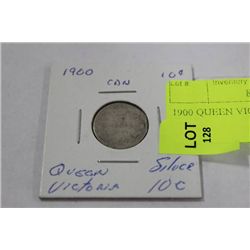 1900 QUEEN VICTORIA SILVER 10C
