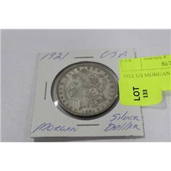 1921 US MORGAN SILVER DOLLAR