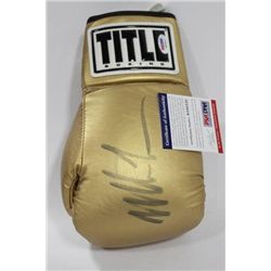 MIKE TYSON SIGNED BOXING GLOVE W / COA