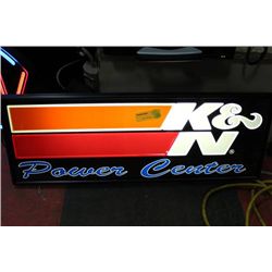 K&N POWER CENTER ILLUMINATED SIGN