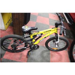 KRANKED 12 SPEED FULL SUSPENSION KIDS BIKE W/