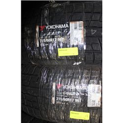 YOKOHAMA 215/60-R17 WINTER TIRES X2