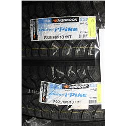 HANKOOK P225/60-R18 WINTER TIRES X2