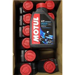 BOX W/ 12 BOTTLES MOTUL 10W40 MOTORCYCLE OIL