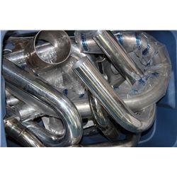 BIN OF ASST MOTORCYCLE EXHAUST PIPES