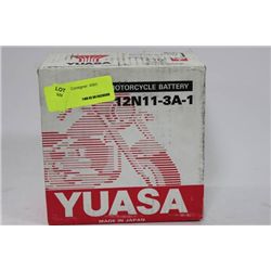 YUASA 12N11-3A-1 MOTORCYCLE BATTERY