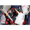 Image 1 : TOTE FULL OF MOTUL MOTOR OIL/ BRAKE FLUID/OIL
