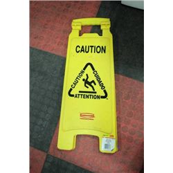 CAUTION WET FLOOR SIGN