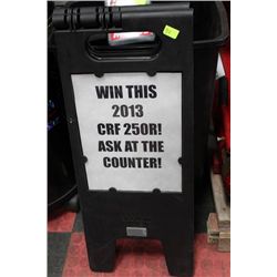 2 COLLAPSIBLE SIGN STANDS