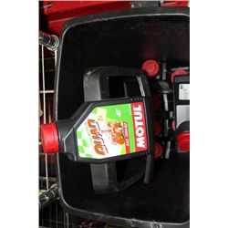 GARBAGE PAIL W MOTUL 4 STROKE MOTOR OIL