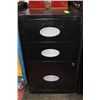Image 1 : BLACK 3 DRAWER FILING CABINET