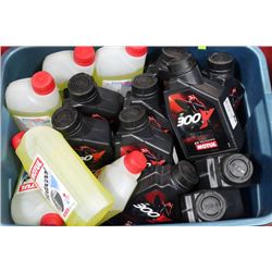 TOTE OF MOTUL 10W40 SYNTHETIC MOTOR OIL