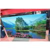 Image 1 : LARGE ILLUMINATED MOUNTAIN SCENE PICTURE