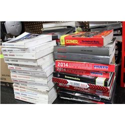 LARGE SECTION OF AUTOMOTIVE MANUALS AND SALES