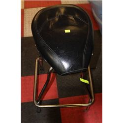SWIVEL BAR STOOL W/ MOTORCYCLE SEAT
