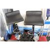 Image 1 : PAIR OF BLACK AND CHROME HYDRAULIC LIFT BAR STOOLS