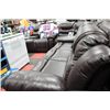 Image 1 : NEW CHOCOLATE BROWN LEATHER RECLINING SECTIONAL