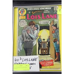 60'S LOIS LANE VINTAGE COMIC DISPLAY