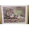 Image 1 : LION OAK FRAMED PICTURE