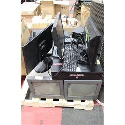 PALLET W/ SECURITY CAMERA/CASH SYSTEM/COMPUTER