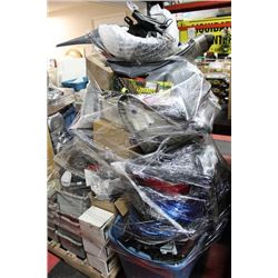 PALLET OF MOTORCYCLE SHOP SUPPLIES AND PARTS