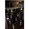 Image 1 : BLACK AND GOLD SIDE TABLE