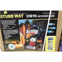 STUBB WAY 3200 PSI GAS PRESSURE WASHER