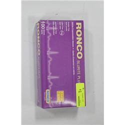 BOX OF 100 RONCO EXAMINATION GLOVES