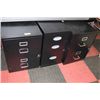 Image 1 : 3 BLACK 2 AND 3 DRAWER FILING CABINETS