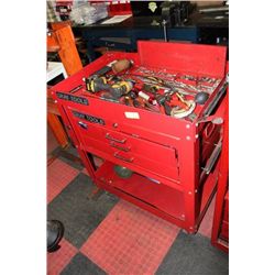 GRAY TOOLS TOOL CART W CONTENTS