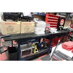 PAIR OF MASTERCRAFT WORK BENCHES INCLUDES VISE