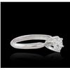 Image 2 : 14KT White Gold 0.97ct Brilliant Cut Diamond Solitaire Ring