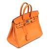 Image 2 : Authentic Vintage Hermes 25cm Birkin Bag in Orange Ardenne Leather with Palladium Hardware