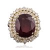 Image 1 : 14KT Yellow Gold 16.36ct Ruby and Diamond Ring