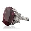 Image 2 : 18KT White Gold 12.59ct Ruby and Diamond Ring