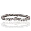 Image 2 : 14KT White Gold 2.46ctw Diamond Tennis Bracelet