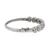 Image 2 : 14KT White Gold 4.29ctw Diamond Bangle Bracelet