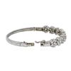 Image 3 : 14KT White Gold 4.29ctw Diamond Bangle Bracelet