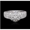 Image 1 : 14KT White Gold 1.32ctw Diamond Ring