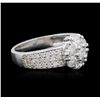 Image 2 : 14KT White Gold 1.32ctw Diamond Ring