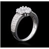 Image 3 : 14KT White Gold 1.32ctw Diamond Ring