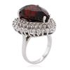 Image 3 : 14KT White Gold 11.69ct Almandite Garnet and Diamond Ring