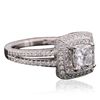 Image 2 : 18KT White Gold 1.99ctw Diamond Ring