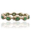 Image 2 : 14KT Yellow Gold 17.40ctw Emerald and Diamond Bracelet