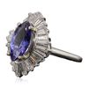 Image 2 : Platinum 1.86ct Tanzanite and Diamond Ring