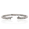 Image 3 : 14KT White Gold 6.98ctw Diamond Tennis  Bracelet