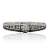 Image 1 : 18KT White Gold 0.62ctw Diamond Ring