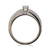 Image 3 : 18KT White Gold 0.62ctw Diamond Ring