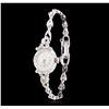 Image 2 : Ladies Bulova 14KT White Gold 0.15ctw Diamond Wristwatch