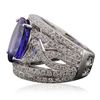 Image 3 : 14KT White Gold 5.56ct Tanzanite and Diamond Ring